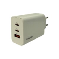 Tugg 65W Netzteil PD-Trio Schnell-Ladegerät mit 2x Typ-C & USB-A Ausgang