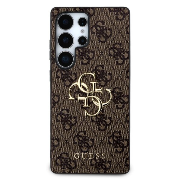Guess 4G Metal Logo Rapport Case für Samsung S25 Ultra brown