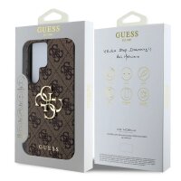 Guess 4G Metal Logo Rapport Case für Samsung S25 Ultra brown