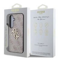 Guess 4G Metal Logo Rapport Case für Samsung S25 Plus pink