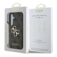 Guess 4G Metal Logo Rapport Case für Samsung S25 schwarz