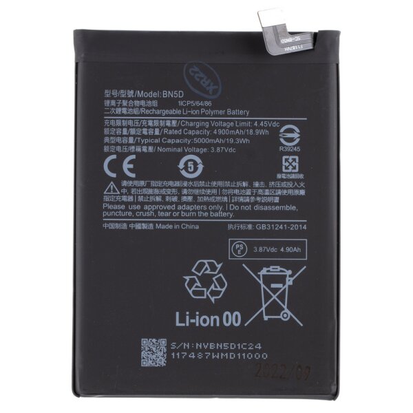 Akku für Xiaomi Redmi Note 11S, Poco M4 Pro / 5000mAh / BN5D