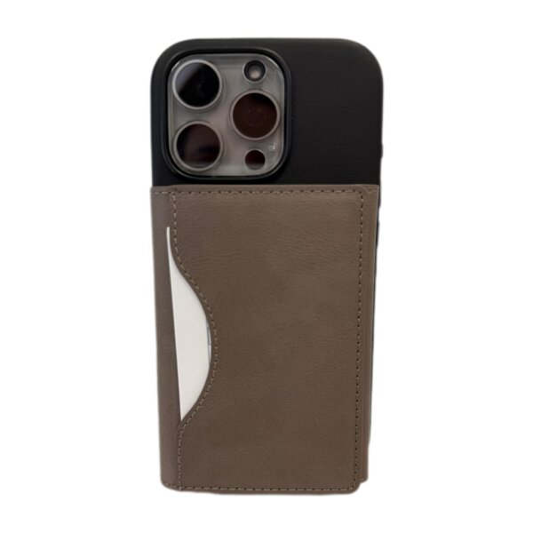 Tugg MagSafe Leder Brieftasche grau