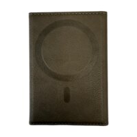 Tugg MagSafe Leder Brieftasche grau
