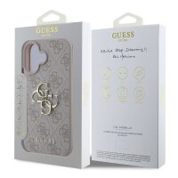 Guess 4G Metal Logo Rapport Case für Iphone 16 pink
