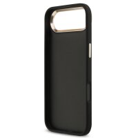Guess 4G Metal Logo Gold Frame MagSafe Case für Iphone 17 Air black