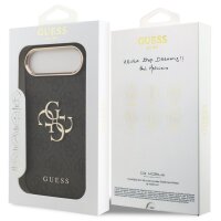 Guess 4G Metal Logo Gold Frame MagSafe Case für Iphone 17 Air black