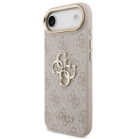 Guess 4G Metal Logo Gold Frame MagSafe Case für...