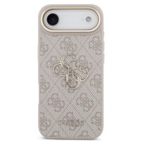 Guess 4G Metal Logo Gold Frame MagSafe Case für Iphone 17 Air pink