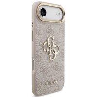 Guess 4G Metal Logo Gold Frame MagSafe Case für Iphone 17 Air pink