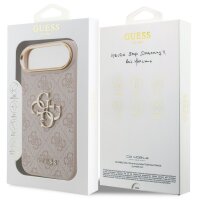 Guess 4G Metal Logo Gold Frame MagSafe Case für Iphone 17 Air pink