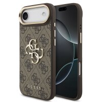 Guess 4G Metal Logo Gold Frame MagSafe Case für...