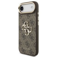 Guess 4G Metal Logo Gold Frame MagSafe Case für...