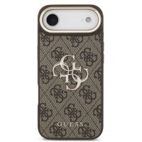 Guess 4G Metal Logo Gold Frame MagSafe Case für Iphone 17 Air brown