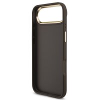 Guess 4G Metal Logo Gold Frame MagSafe Case für Iphone 17 Air brown