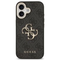 Guess 4G Metal Logo Gold Frame MagSafe Case für Iphone 17 black