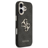 Guess 4G Metal Logo Gold Frame MagSafe Case für Iphone 17 black