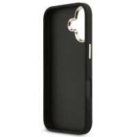 Guess 4G Metal Logo Gold Frame MagSafe Case für Iphone 17 black