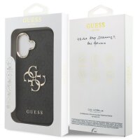 Guess 4G Metal Logo Gold Frame MagSafe Case für Iphone 17 black