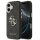 Guess 4G Metal Logo Gold Frame MagSafe Case für Iphone 17 black