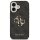 Guess 4G Metal Logo Gold Frame MagSafe Case für Iphone 17 black