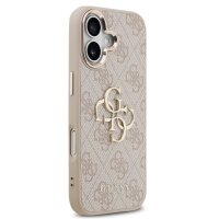 Guess 4G Metal Logo Gold Frame MagSafe Case für Iphone 17 pink