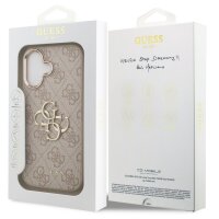 Guess 4G Metal Logo Gold Frame MagSafe Case für Iphone 17 pink