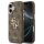 Guess 4G Metal Logo Gold Frame MagSafe Case für Iphone 17 brown