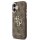 Guess 4G Metal Logo Gold Frame MagSafe Case für Iphone 17 brown