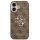 Guess 4G Metal Logo Gold Frame MagSafe Case für Iphone 17 brown