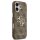 Guess 4G Metal Logo Gold Frame MagSafe Case für Iphone 17 brown