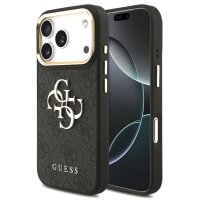 Guess 4G Metal Logo Gold Frame MagSafe Case für...