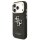 Guess 4G Metal Logo Gold Frame MagSafe Case für Iphone 17 Pro black