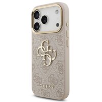 Guess 4G Metal Logo Gold Frame MagSafe Case für...