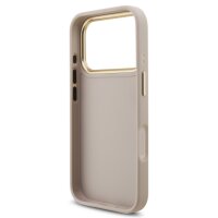 Guess 4G Metal Logo Gold Frame MagSafe Case für Iphone 17 Pro pink