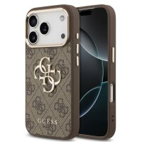Guess 4G Metal Logo Gold Frame MagSafe Case für...