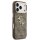 Guess 4G Metal Logo Gold Frame MagSafe Case für Iphone 17 Pro brown