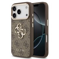 Guess 4G Metal Logo Gold Frame MagSafe Case für...