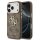 Guess 4G Metal Logo Gold Frame MagSafe Case für Iphone 17 Pro Max brown