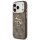 Guess 4G Metal Logo Gold Frame MagSafe Case für Iphone 17 Pro Max brown