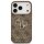 Guess 4G Metal Logo Gold Frame MagSafe Case für Iphone 17 Pro Max brown