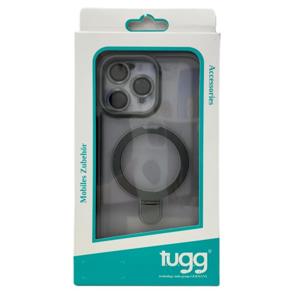Tara Magnet Case mit Ring Halterung für iPhone 15 Pro Max grau