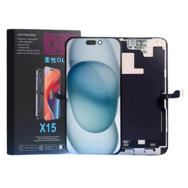 LCD mit Touch für Iphone 15 Soft Oled DD