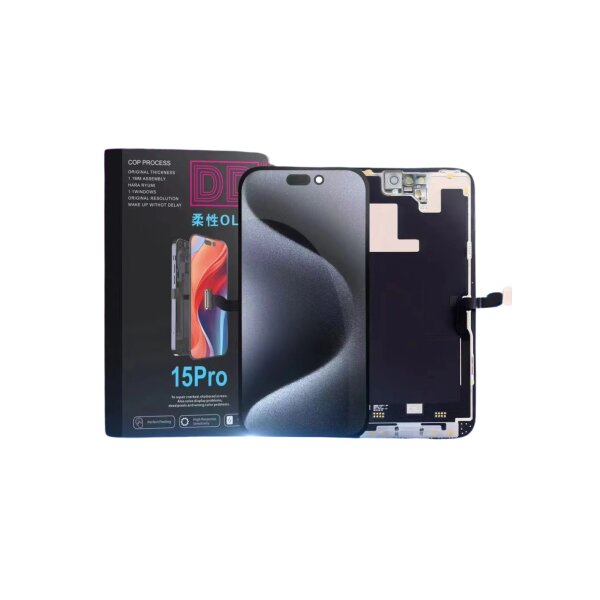 LCD mit Touch für Iphone 15 Pro Soft Oled DD
