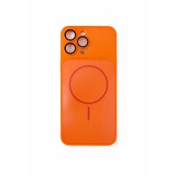 Turan Magnet Case mit Kamera-Schutzglas für iPhone 16 Pro orange (Bulk)