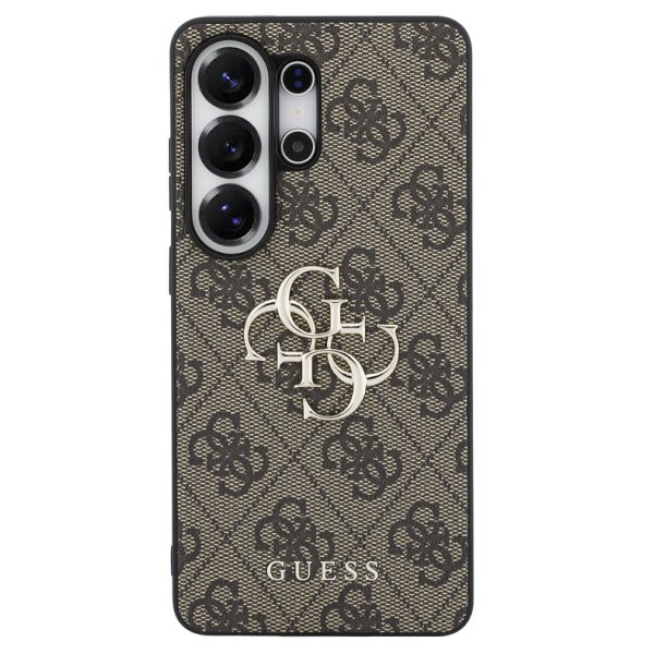 Guess 4G Metal Logo Rapport Case für Samsung S26 Ultra brown