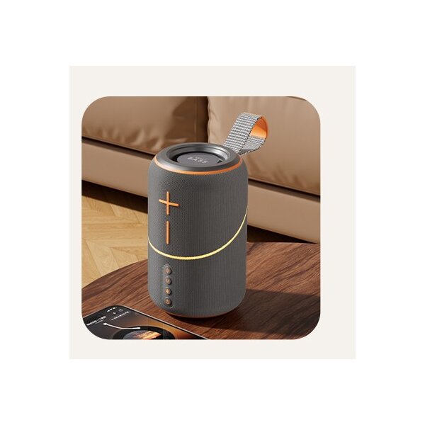Heavy Bass-07 Bluetooth Lautsprecher grau