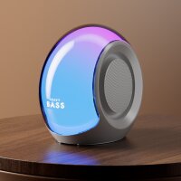 Heavy Bass-09 Bluetooth Lautsprecher grau