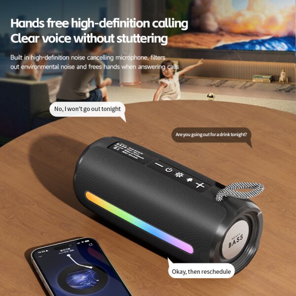 Heavy Bass-08 Bluetooth Lautsprecher schwarz