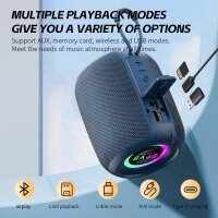 Heavy Bass-03 Bluetooth Lautsprecher blau